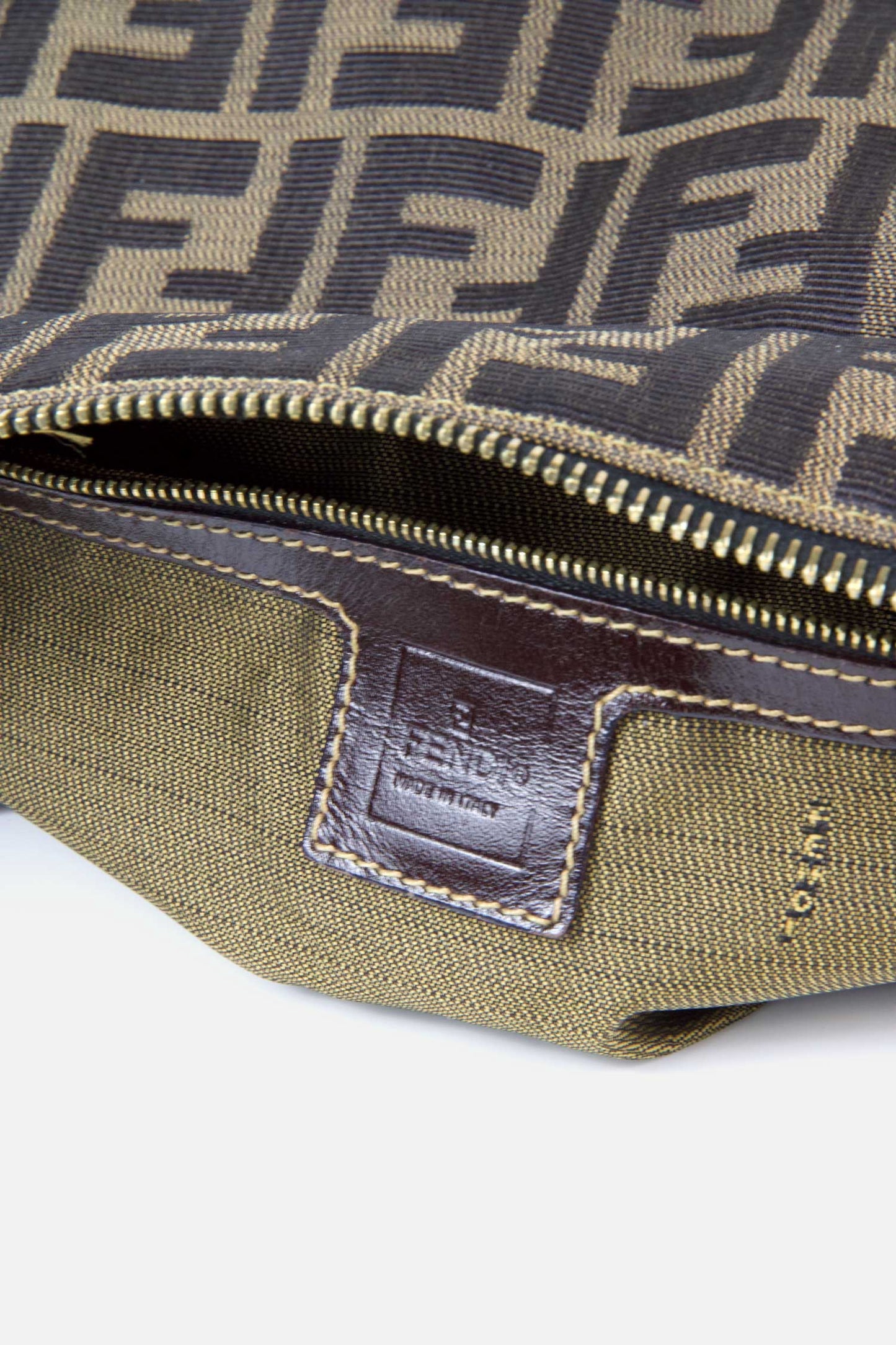 Vintage Fendi Zucca Mama Forever Baguette Bag