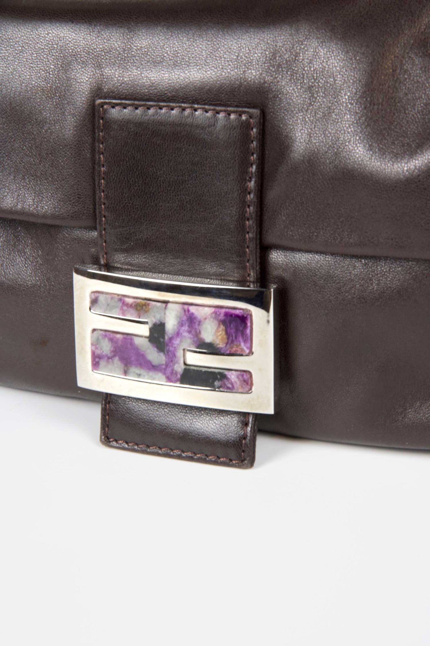 Vintage Fendi Leather Baguette Bag