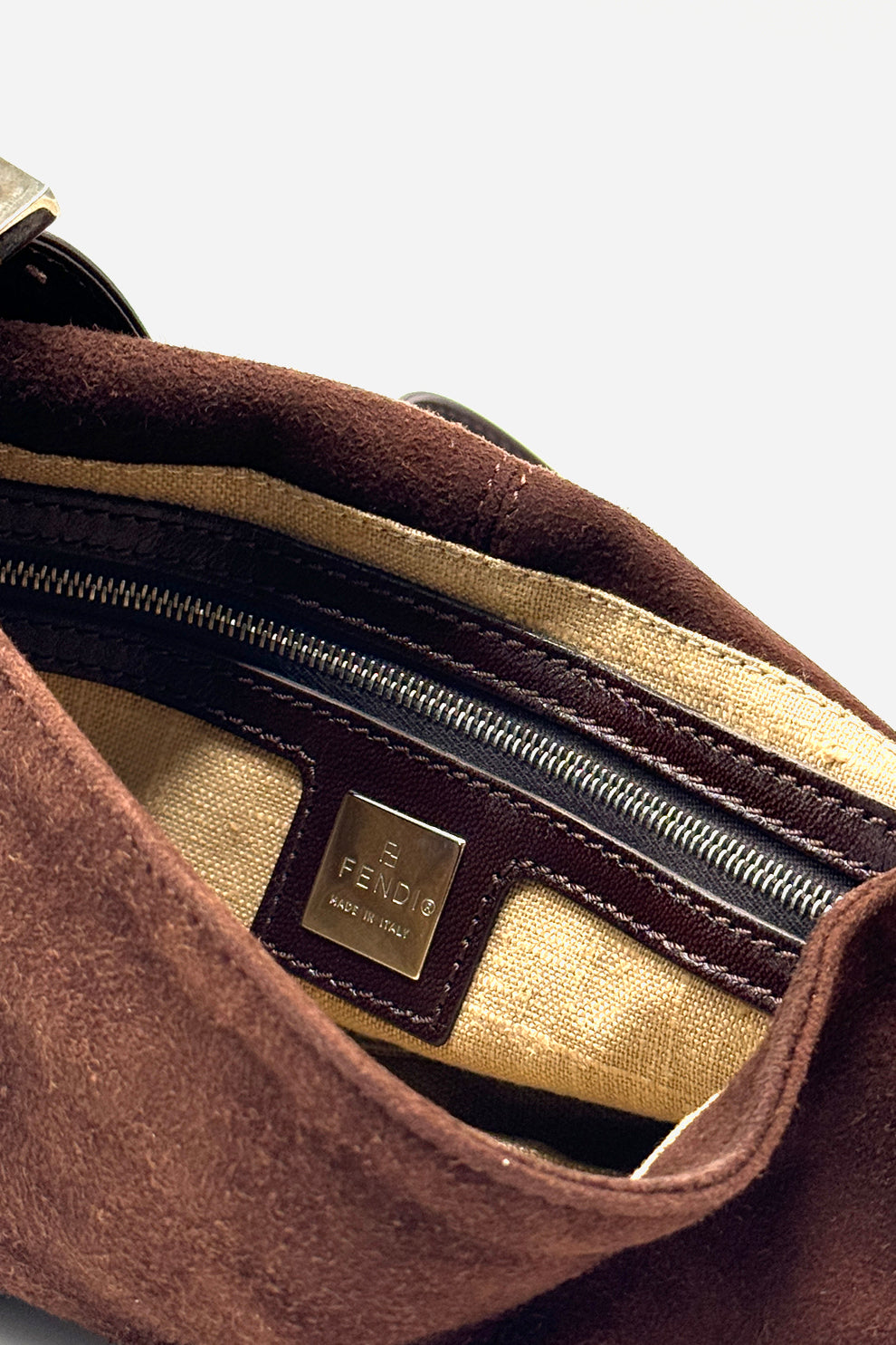 Fendi Suede Baguette