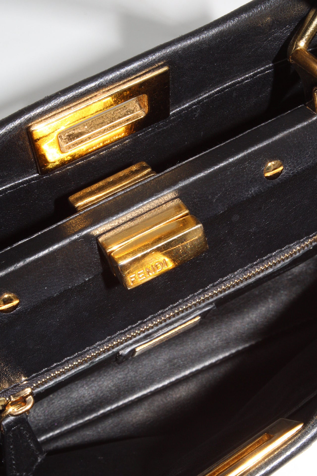 Fendi Leather Peekaboo Mini