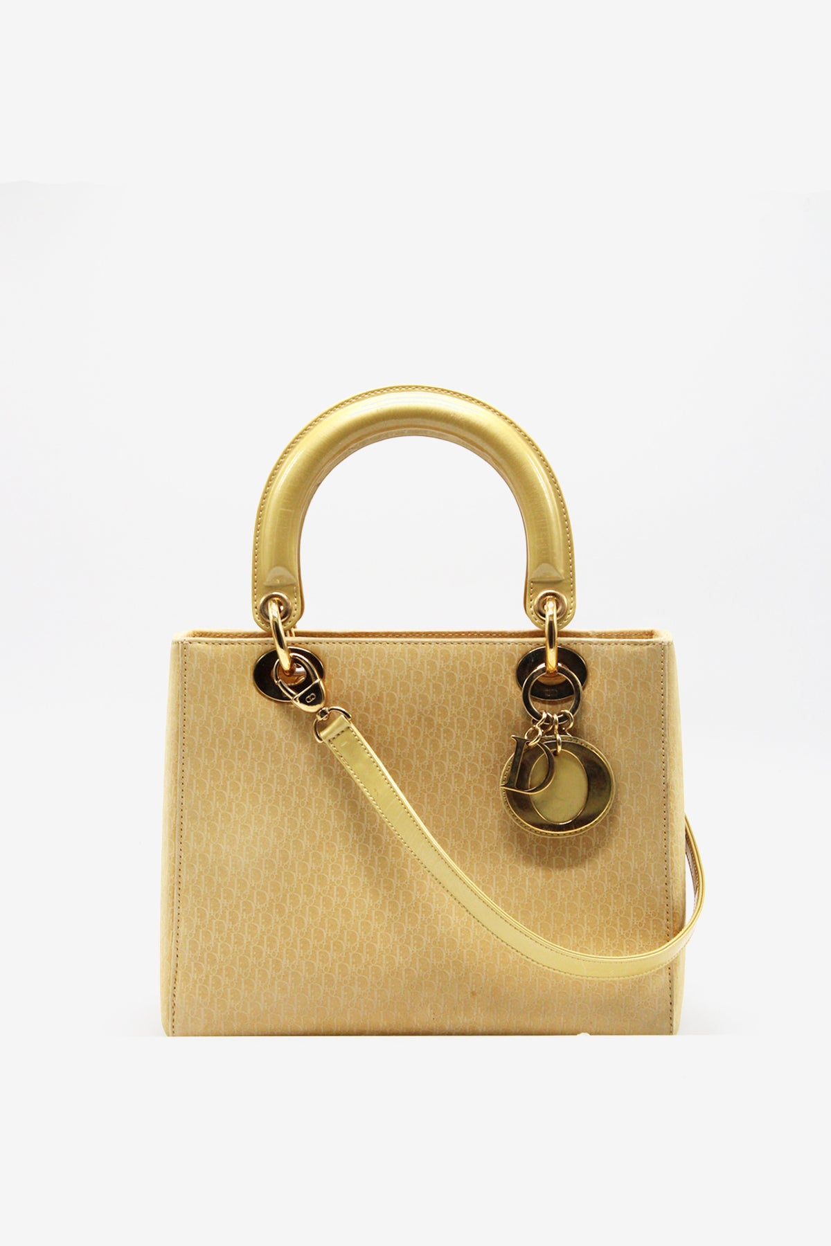 Vintage Medium Suede Diorissimo Lady Dior Bag