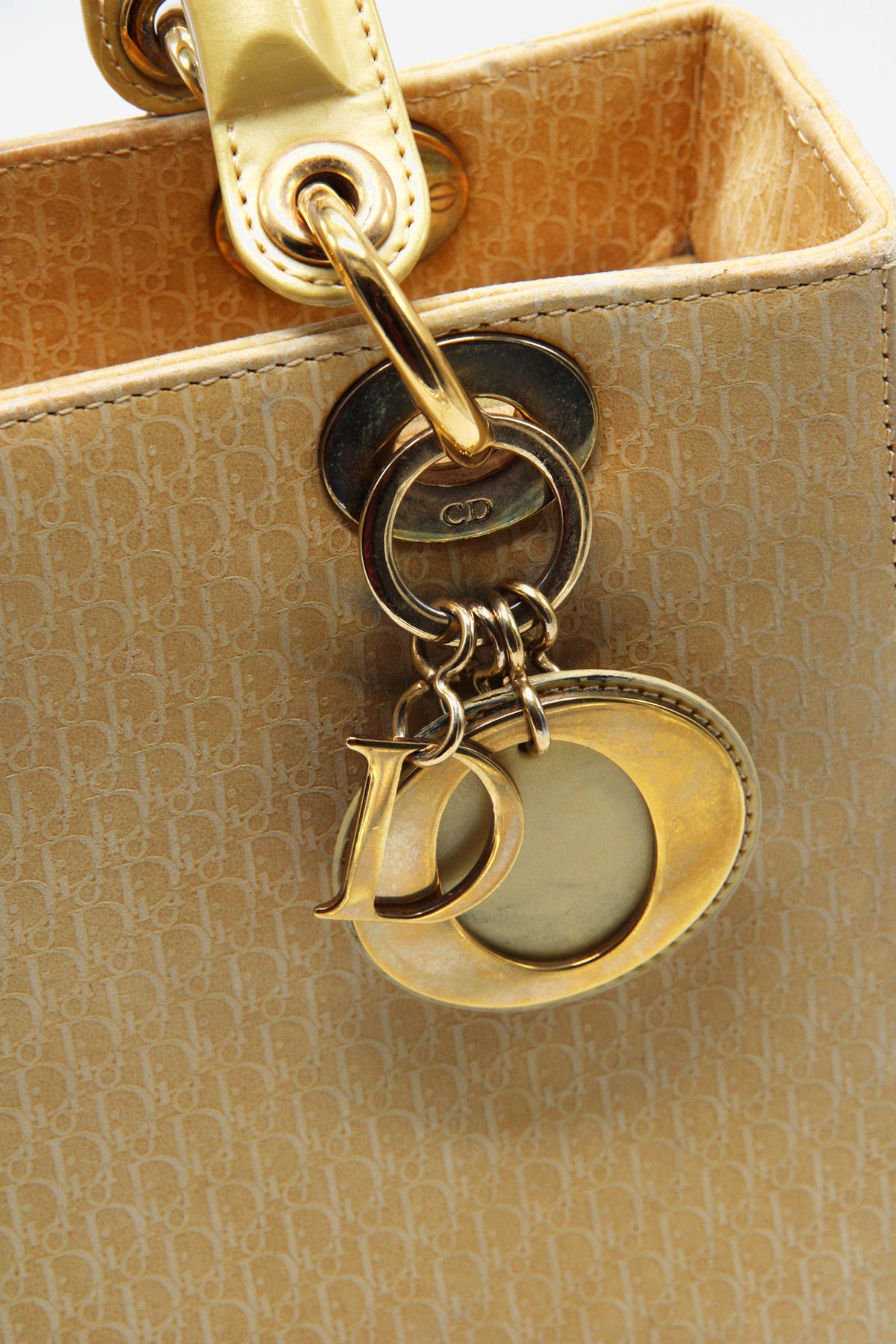 Vintage Medium Suede Diorissimo Lady Dior Bag