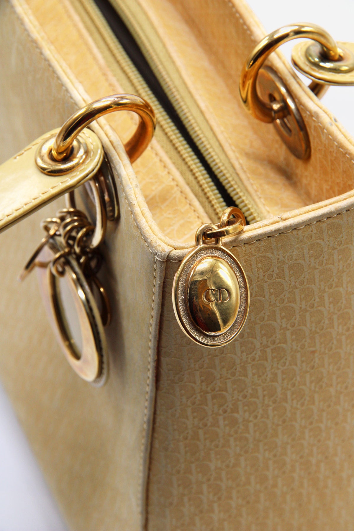Vintage Medium Suede Diorissimo Lady Dior Bag