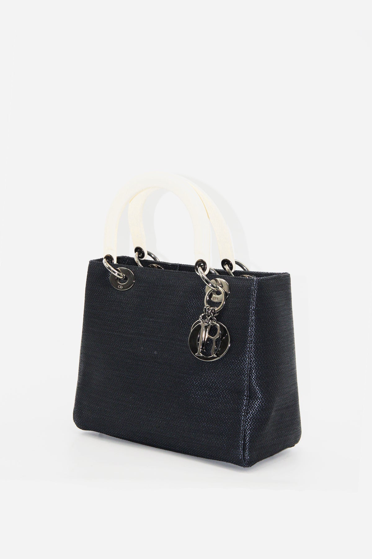 Dior Medium Straw Lady Dior Bag