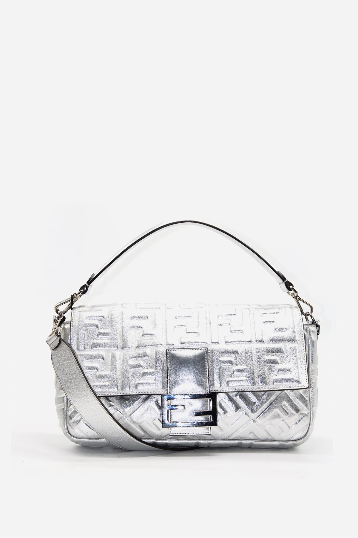 Fendi FF Embossed Large Baguette