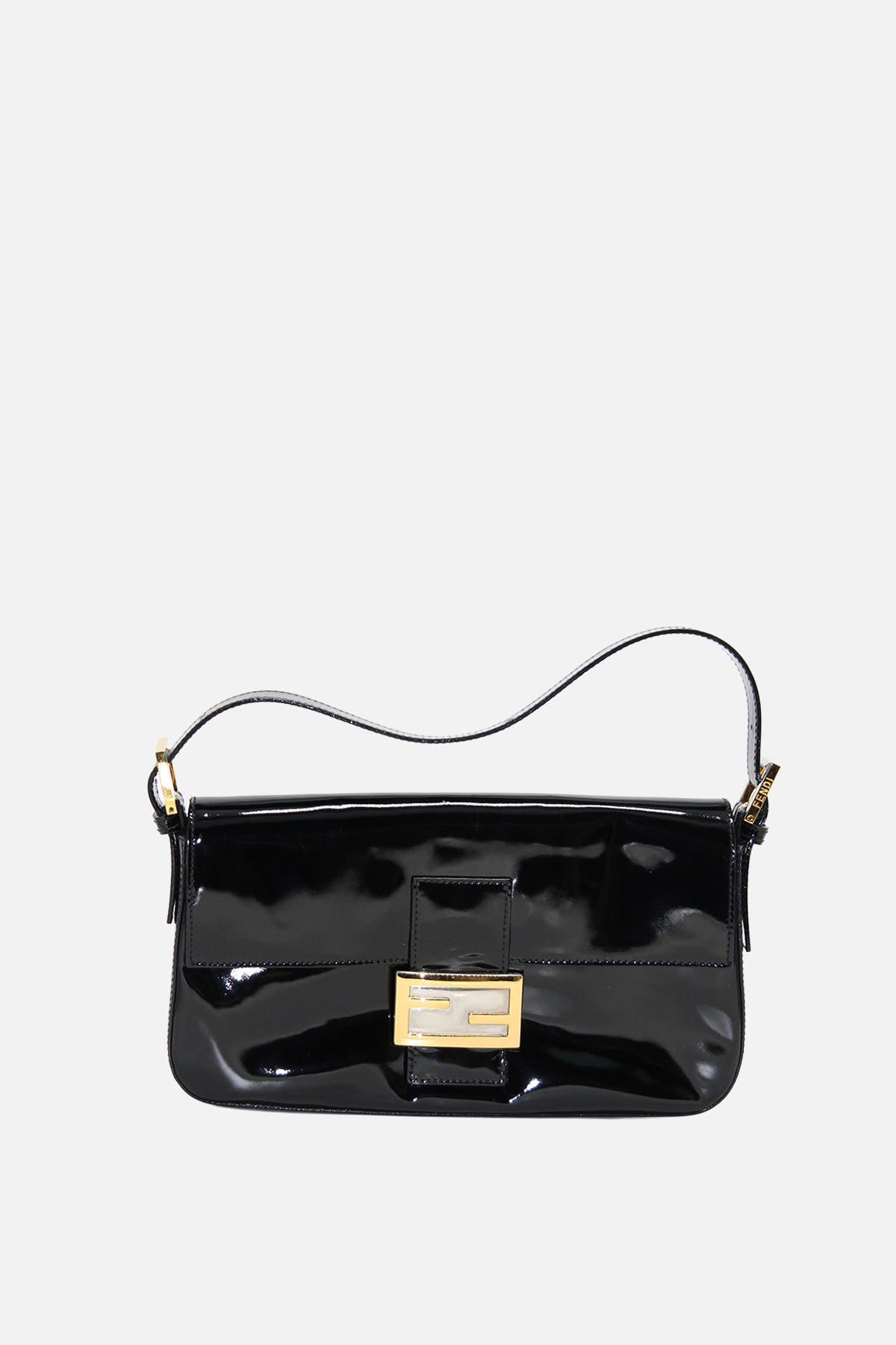 Fendi Vintage Patent Baguette Bag