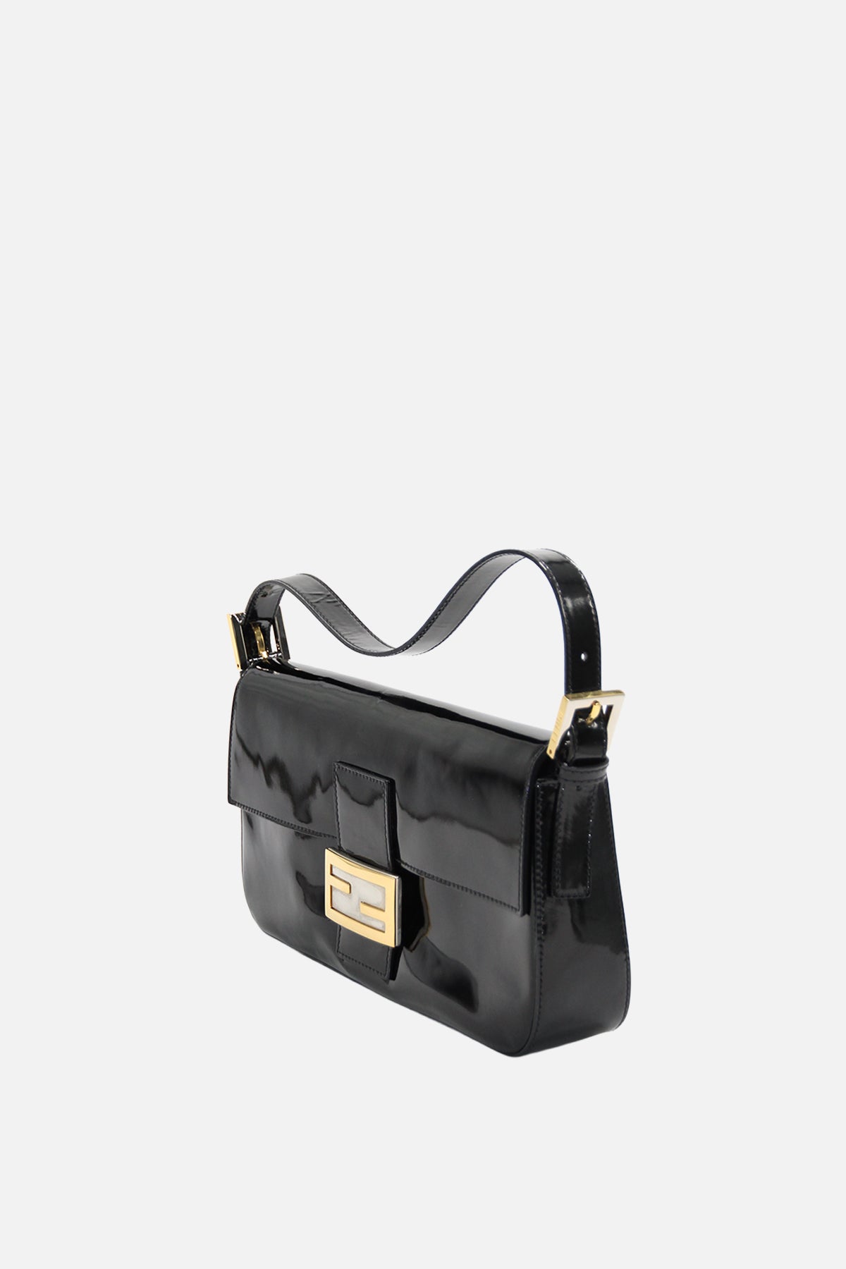 Fendi Vintage Patent Baguette Bag