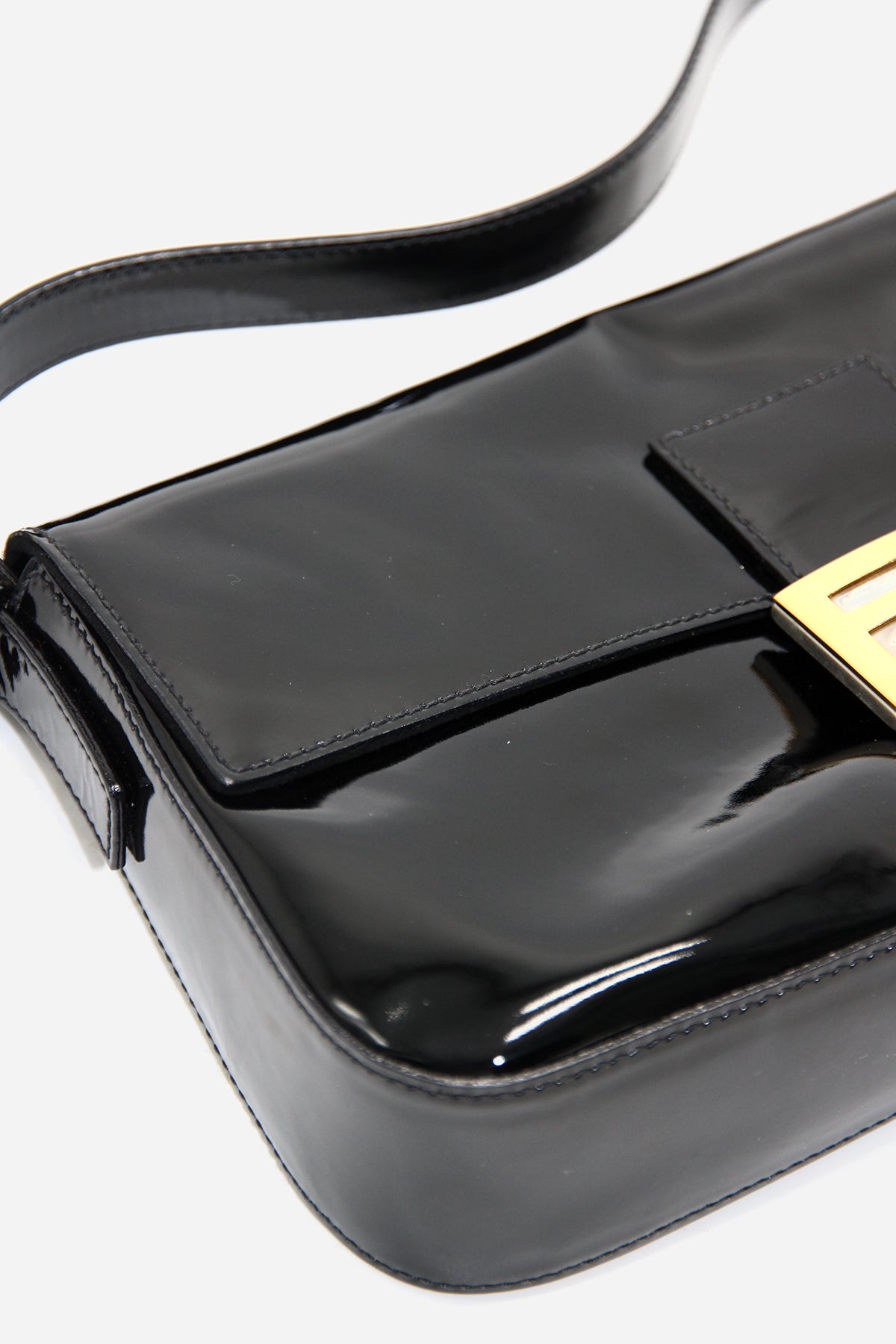 Fendi Vintage Patent Baguette Bag