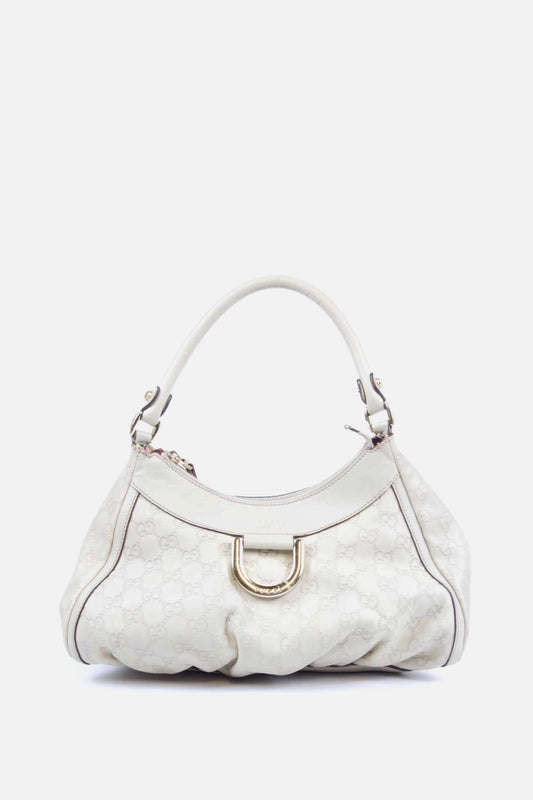 Vintage Gucci leather D ring hobo bag
