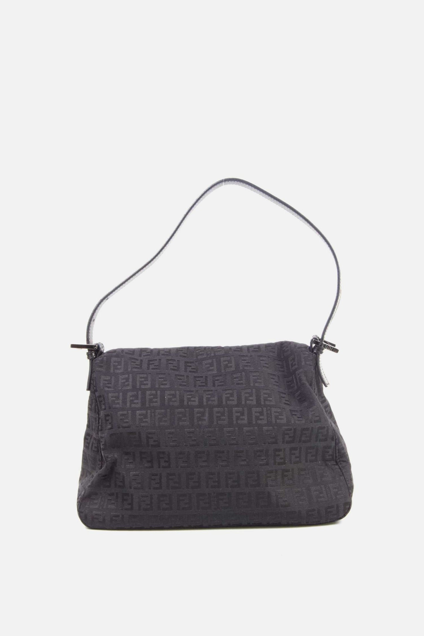 Vintage Fendi Black zucchino mama forever bag