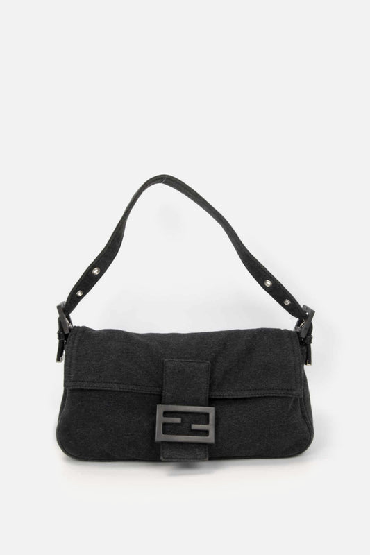 Vintage Fendi Jersey Baguette Grey