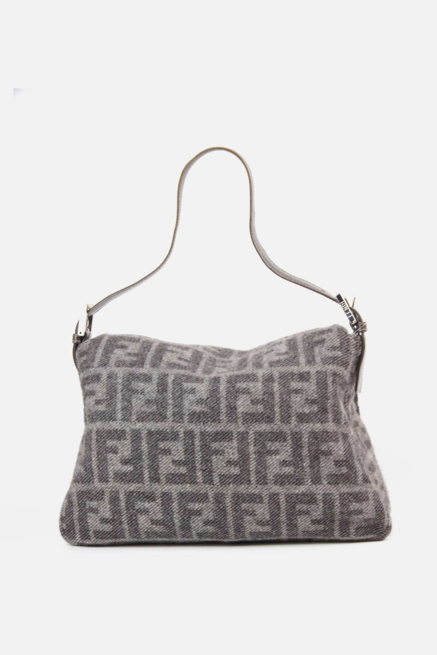 Vintage Fendi Wool Zucca Mamma Baguette
