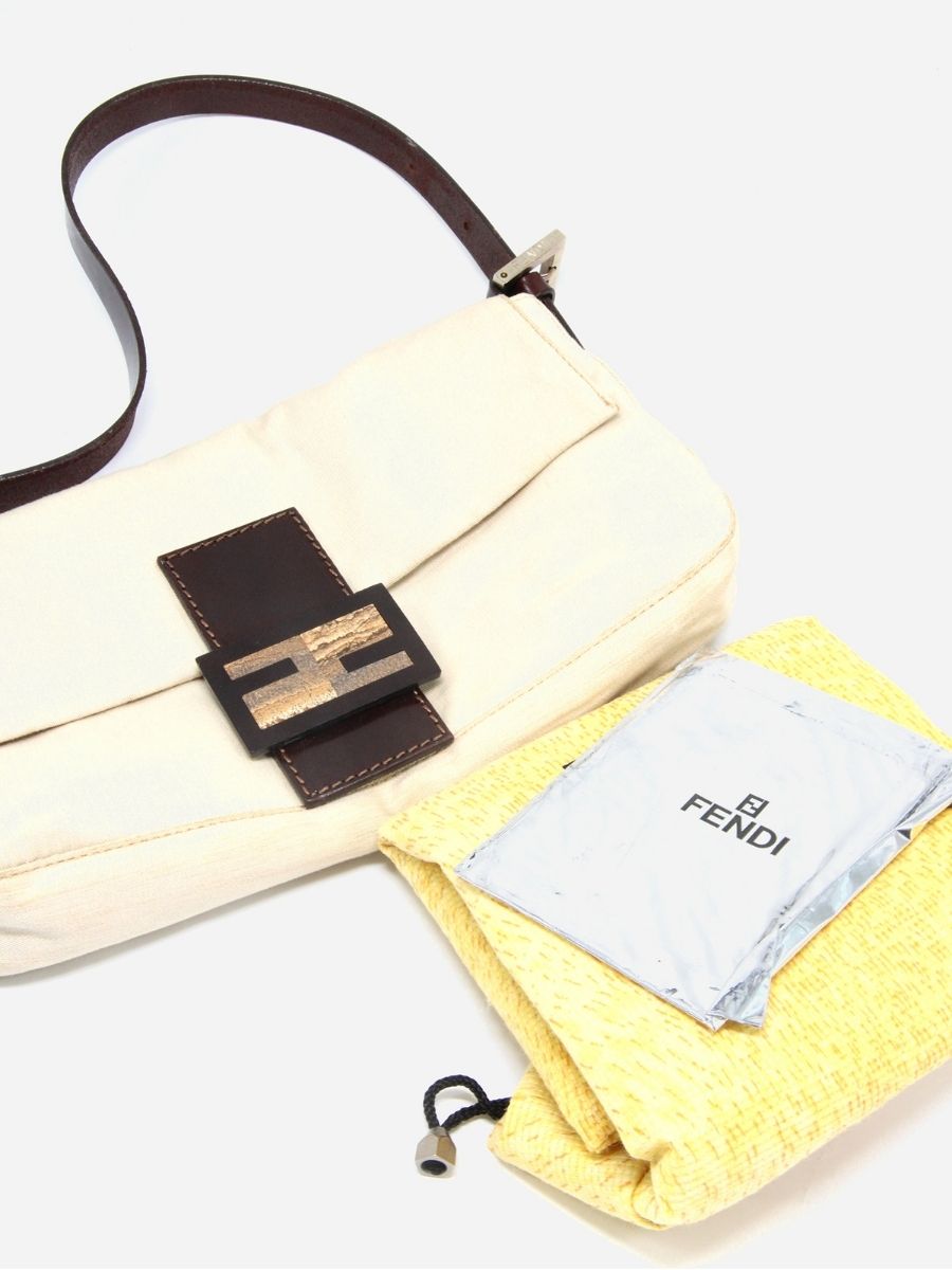 Fendi Canvas  Baguette