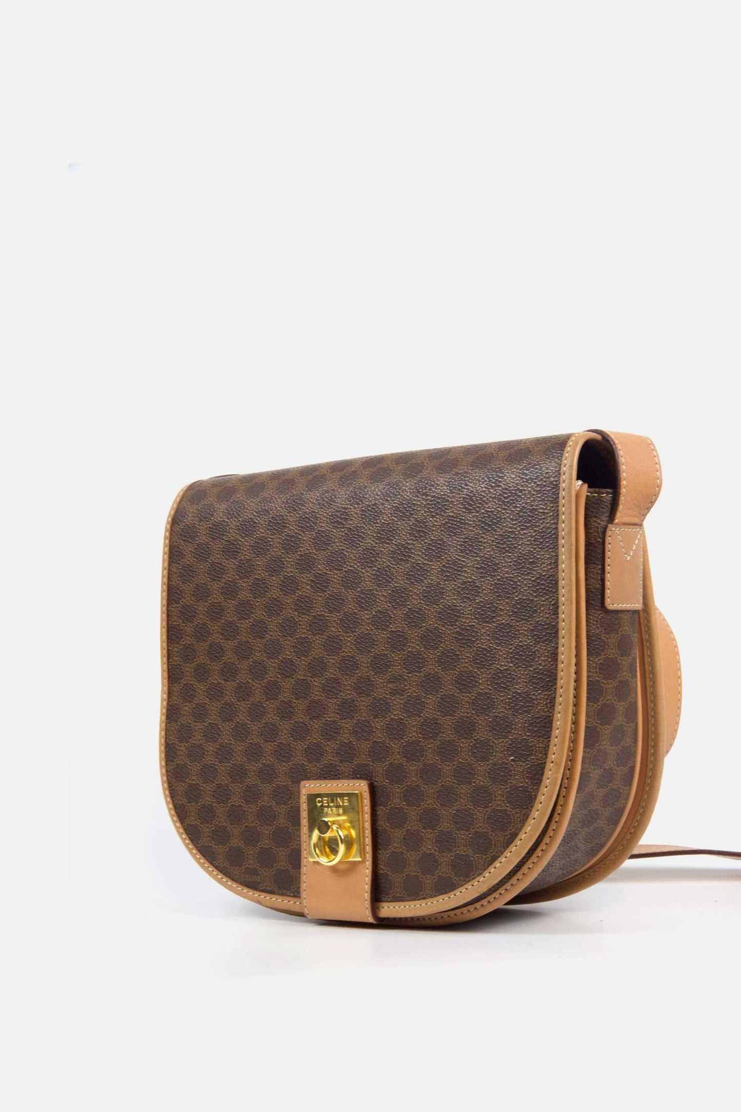 Vintage Celine Makadam Shoulder Bag