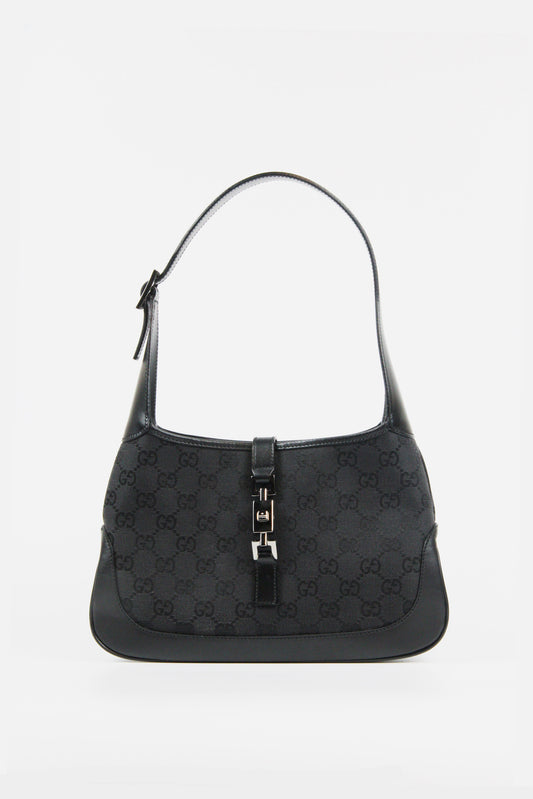 Vintage Gucci GG Canvas Jackie O Hobo