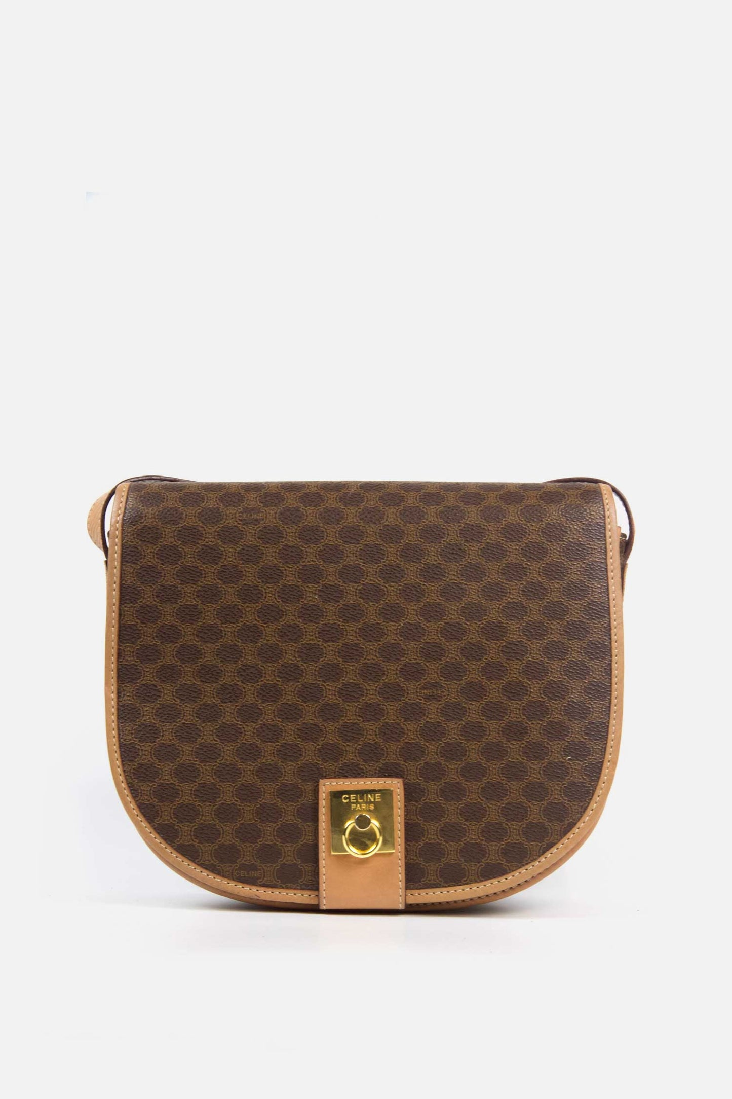 Vintage Celine Makadam Shoulder Bag