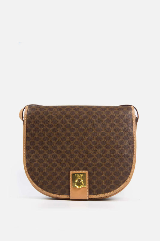 Vintage Celine Makadam Shoulder Bag
