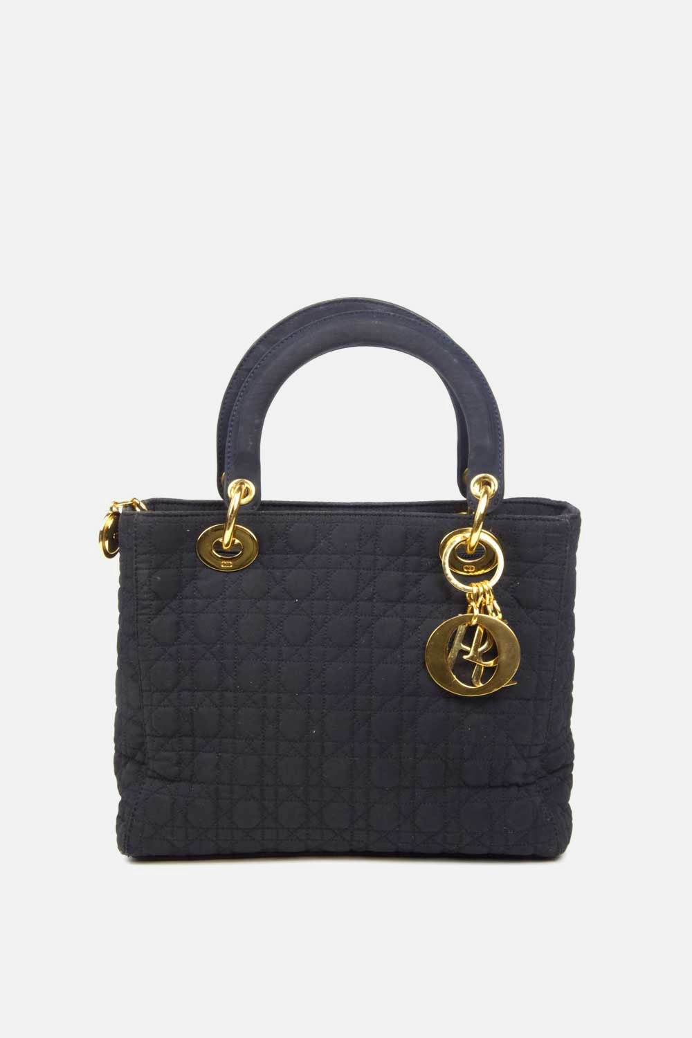 Vintage Nylon Cannage Medium Lady Dior
