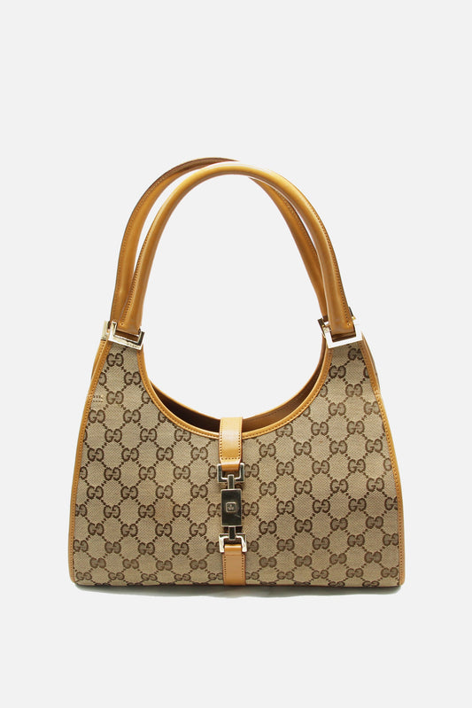 Vintage Gucci GG Canvas Jackie Hobo Bag