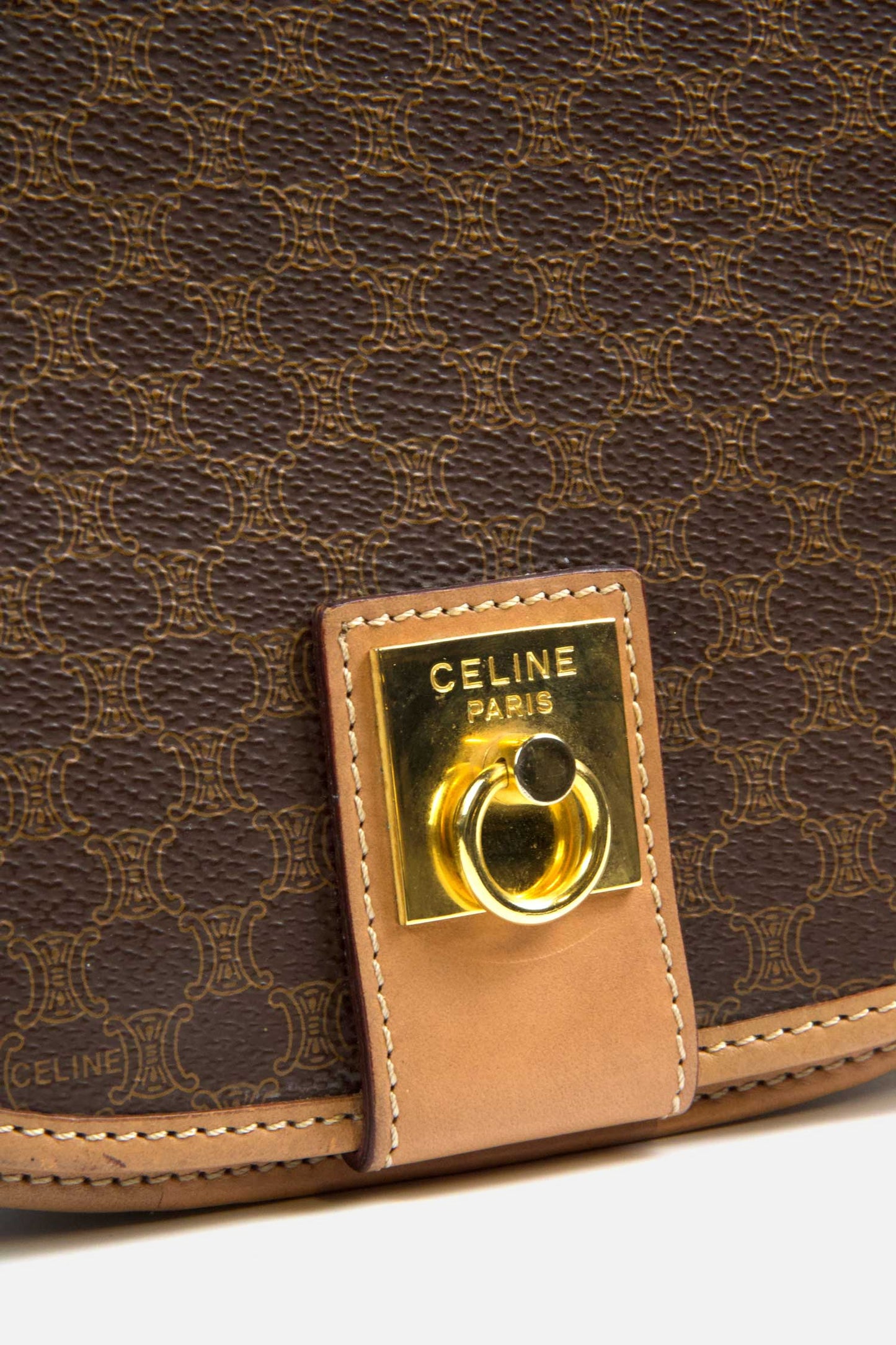 Vintage Celine Makadam Shoulder Bag