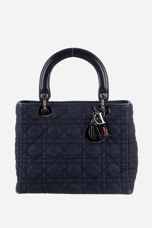 Vintage Dior Medium Denim Lady Dior