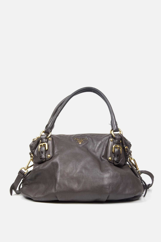 Vintage Prada 2 way calfskin shoulder bag