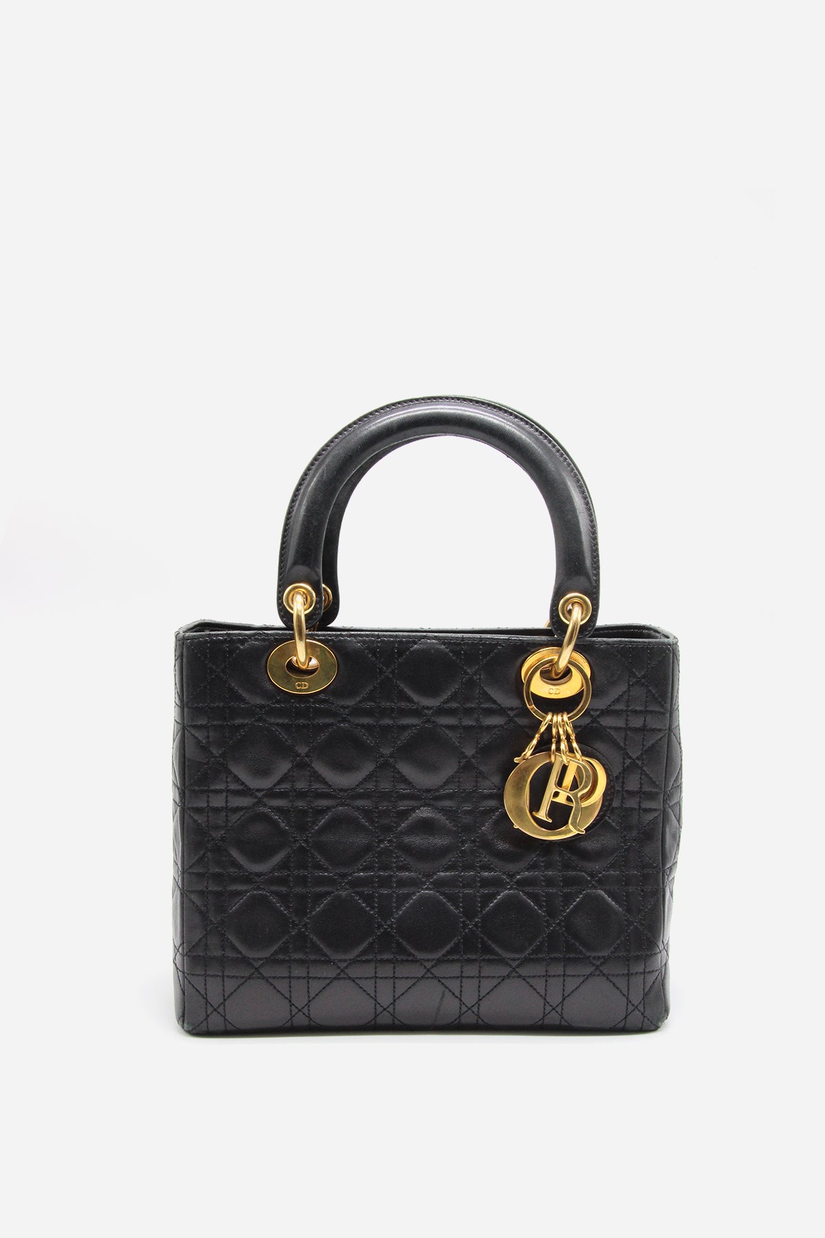 Dior Vintage Medium Cannage Lady Dior Bag