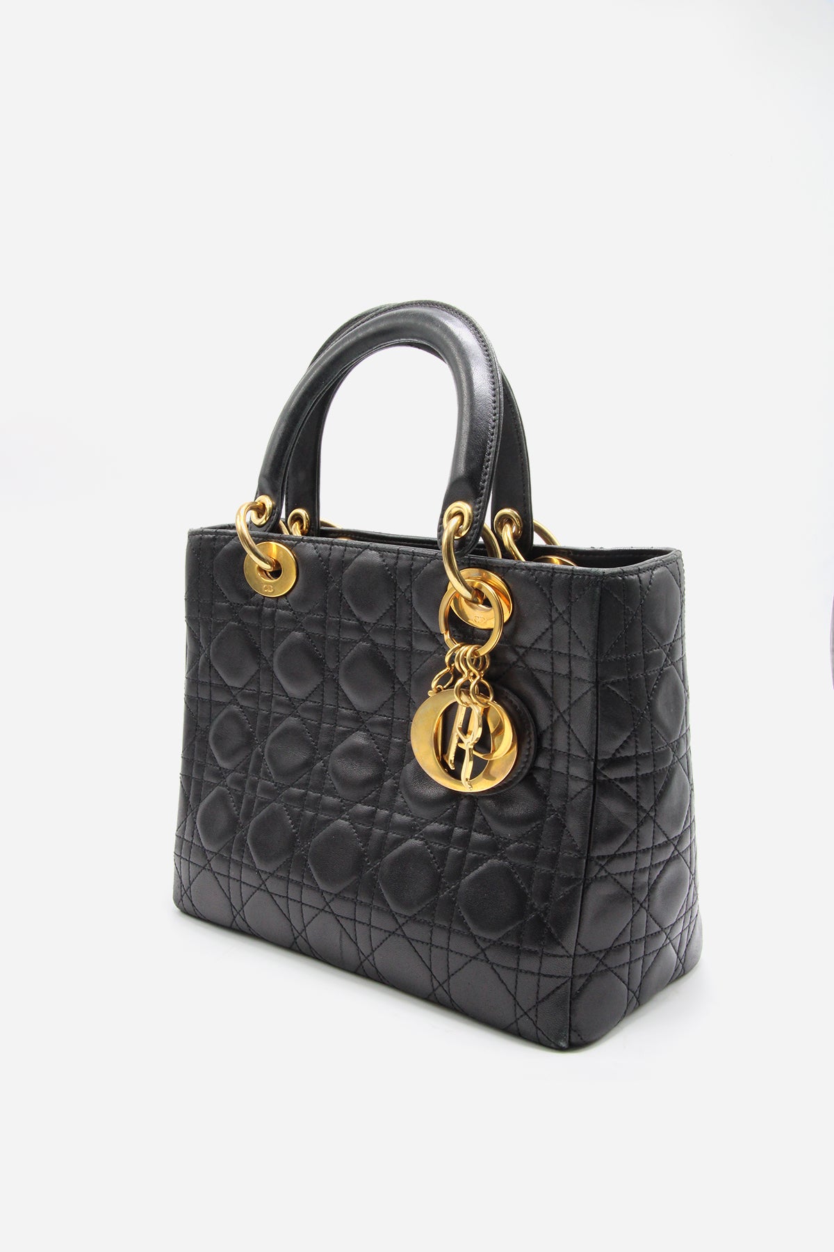 Dior Vintage Medium Cannage Lady Dior Bag