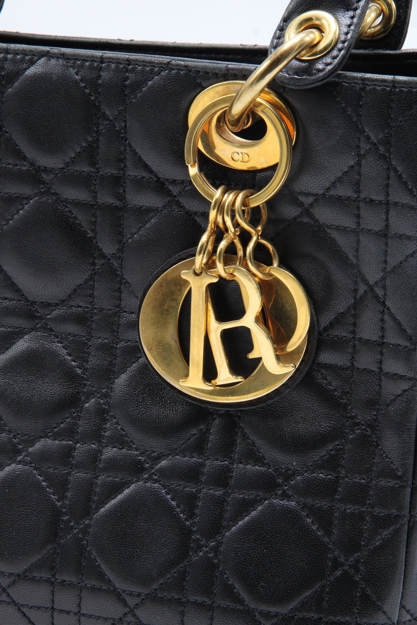 Dior Vintage Medium Cannage Lady Dior Bag