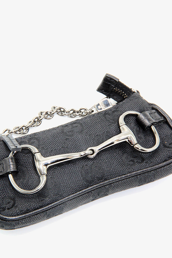 Gucci GG Canvas Horsebit Chain