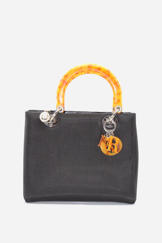 Dior Canvas Lady Dior Medium Vintage