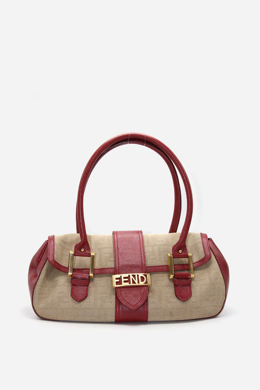 Fendi Zucca Shadow Shoulder Bag