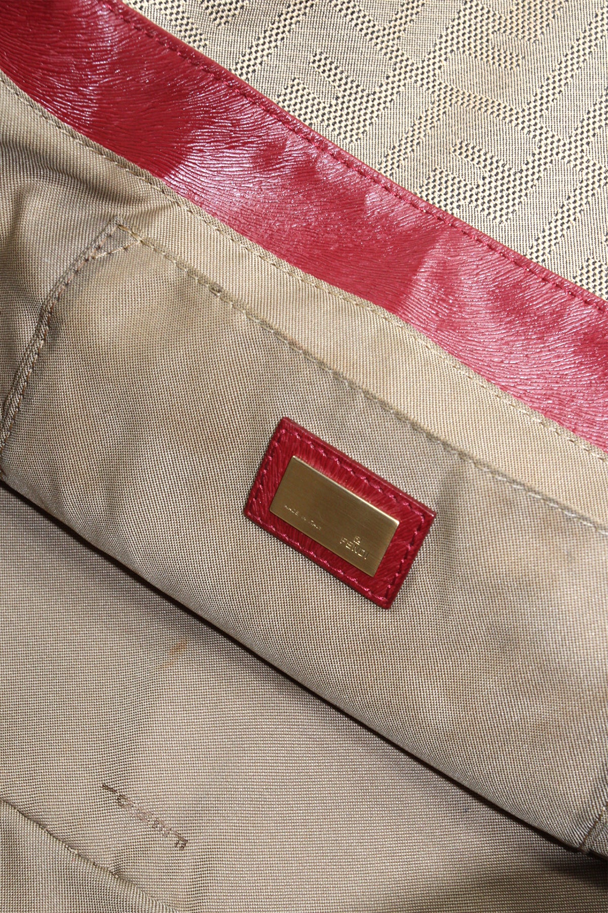 Fendi Zucca Shadow Shoulder Bag