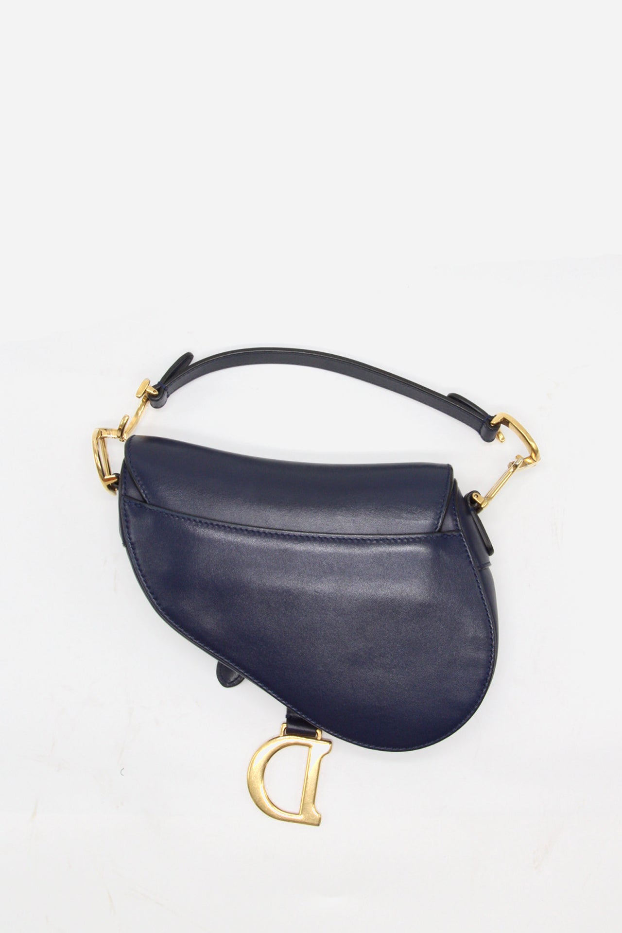 Dior Navy Mini Saddle Bag