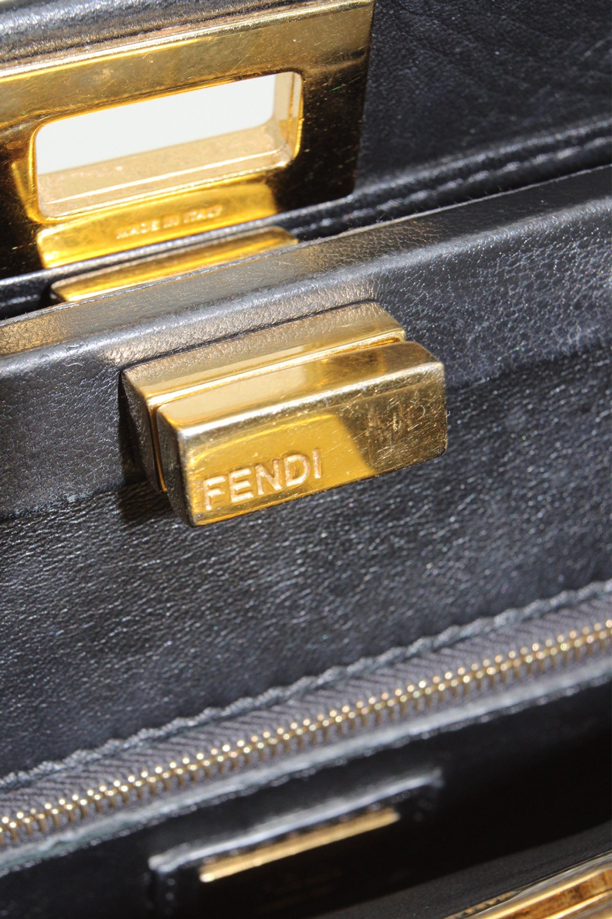Fendi Leather Peekaboo Mini