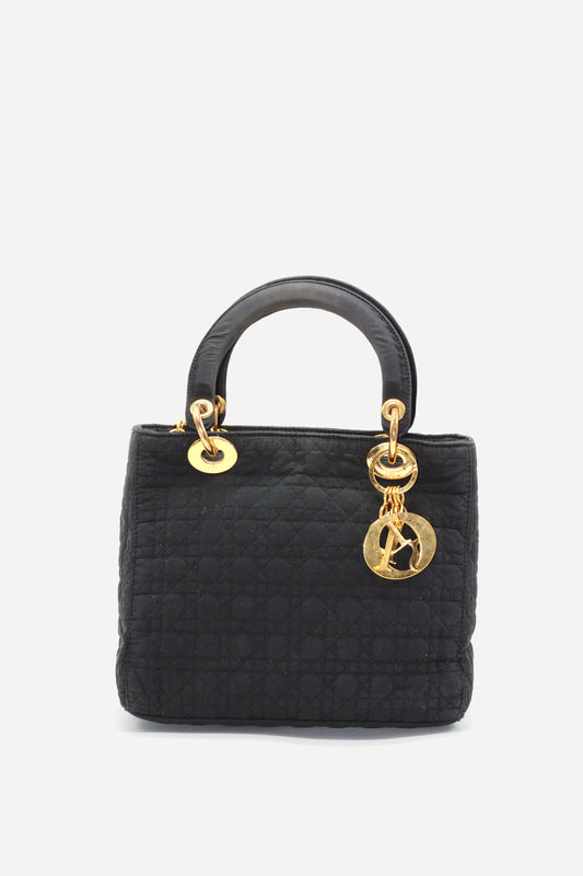 Dior Nylon Cannage Medium Lady Dior