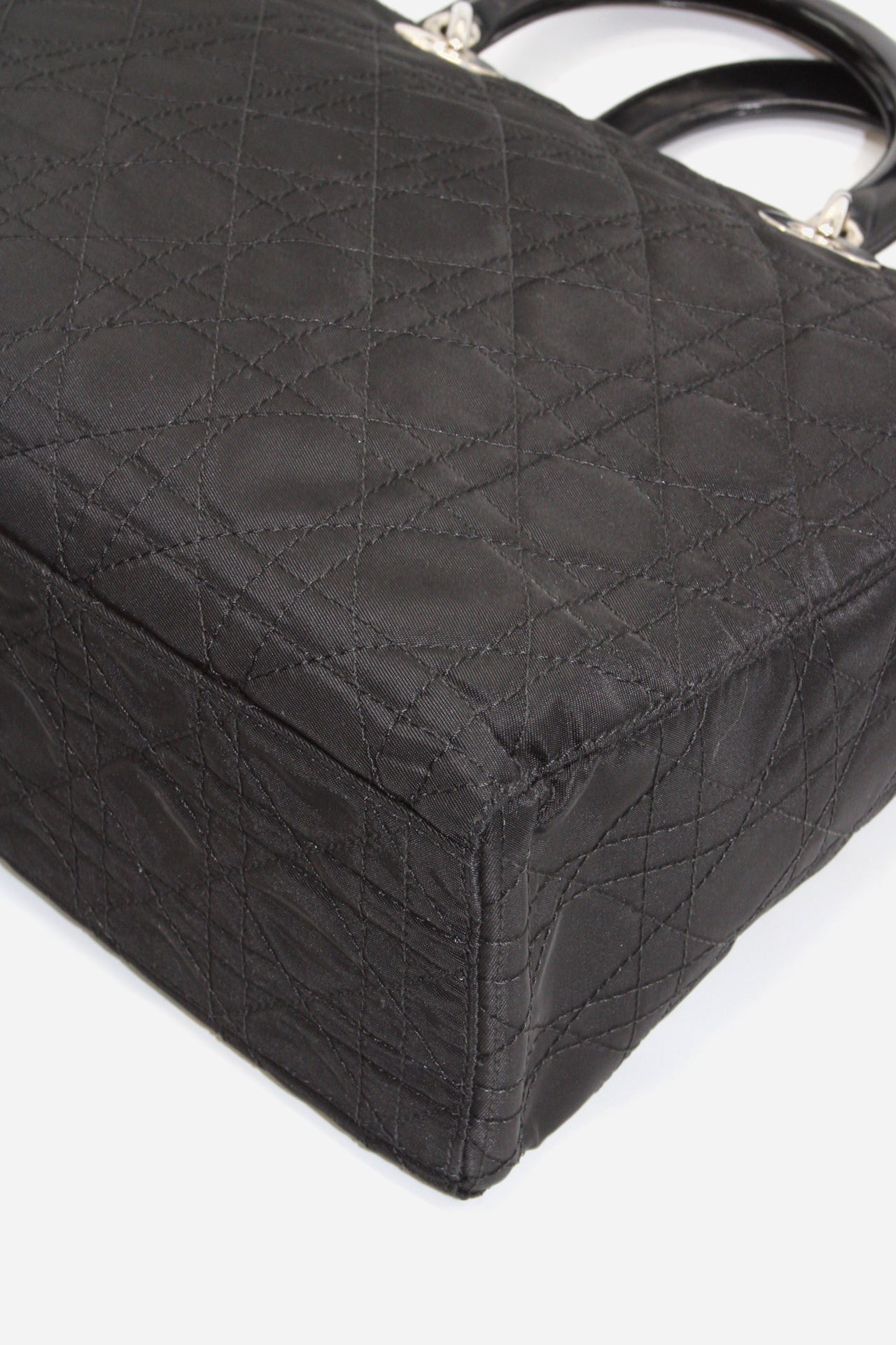 Dior Nylon Cannage Large Lady Dior Black