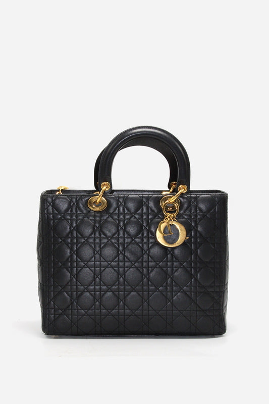 Dior Large Cannage Lady Dior Bag