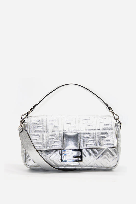 Fendi FF Embossed Large Baguette