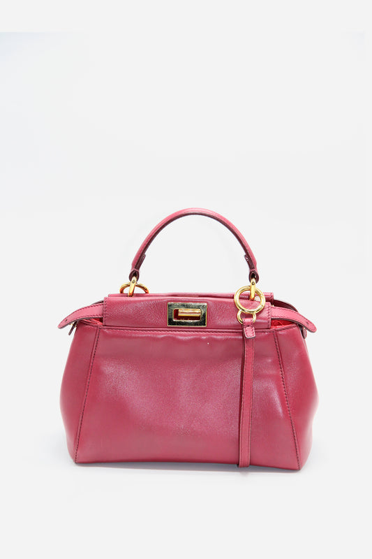 Fendi Leather Peekaboo Mini