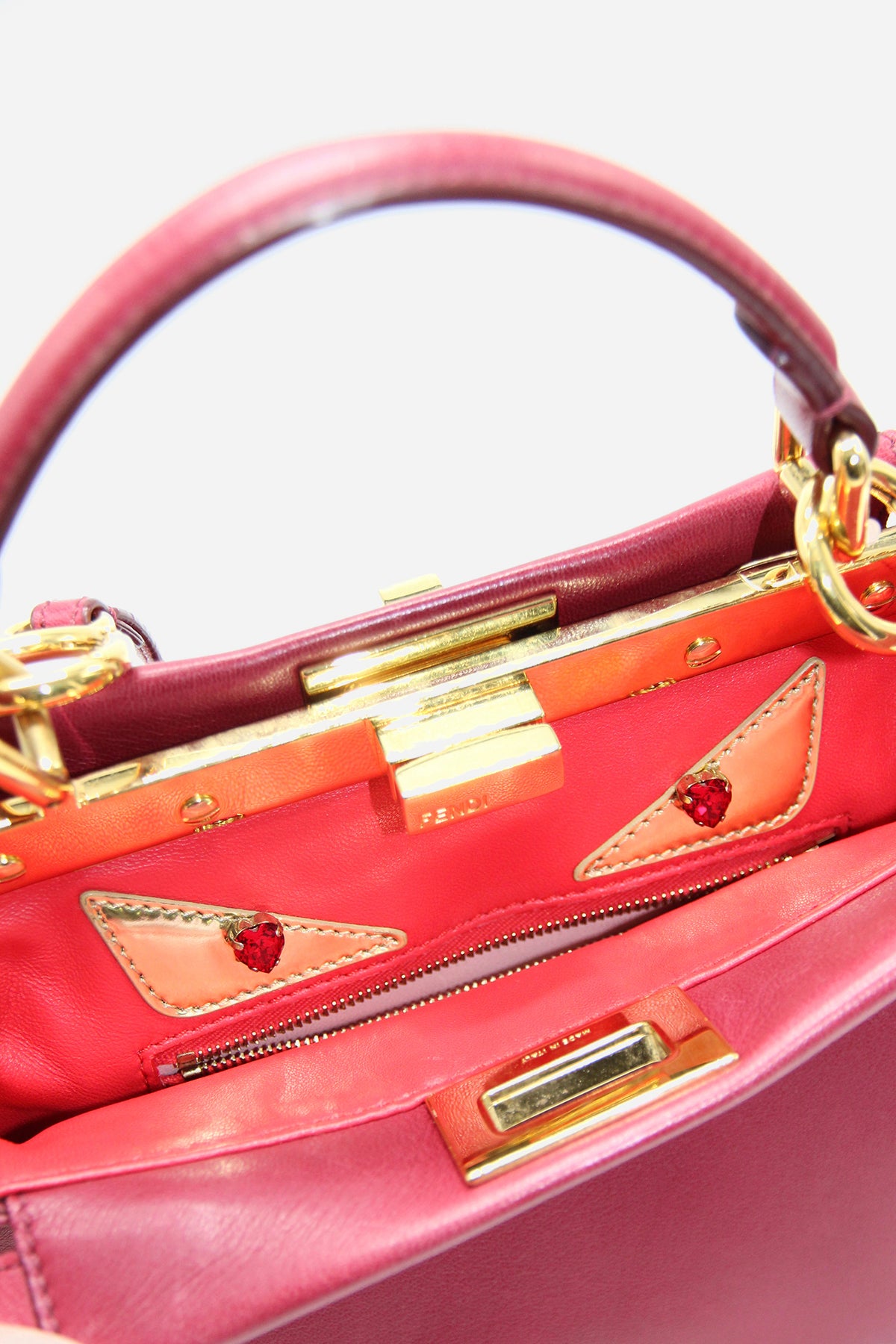 Fendi Leather Peekaboo Mini