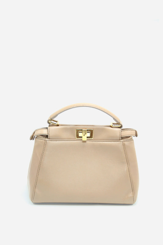 Fendi Leather Peekaboo Mini